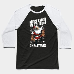 Who's There? Christmas Baseball T-Shirt